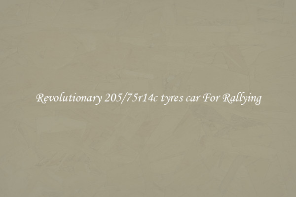 Revolutionary 205/75r14c tyres car For Rallying