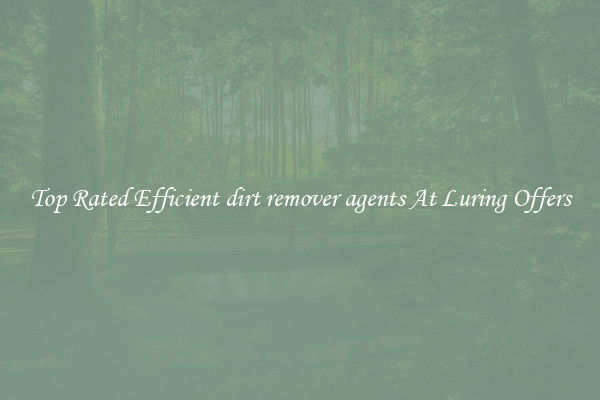 Top Rated Efficient dirt remover agents At Luring Offers