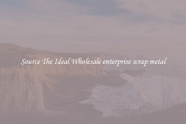 Source The Ideal Wholesale enterprise scrap metal