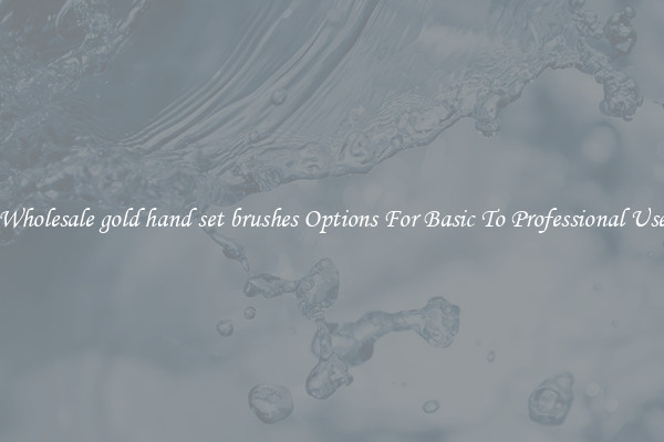 Wholesale gold hand set brushes Options For Basic To Professional Use