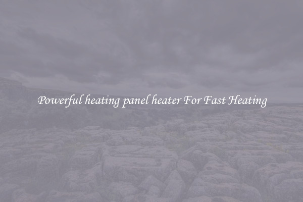 Powerful heating panel heater For Fast Heating
