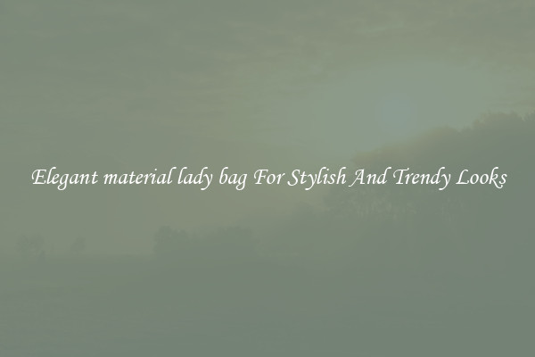 Elegant material lady bag For Stylish And Trendy Looks