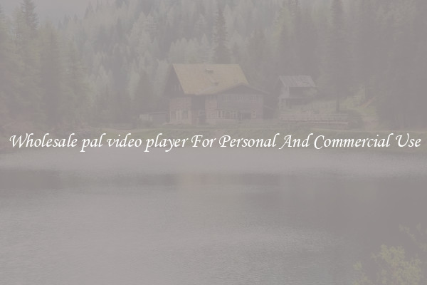 Wholesale pal video player For Personal And Commercial Use