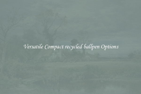 Versatile Compact recycled ballpen Options