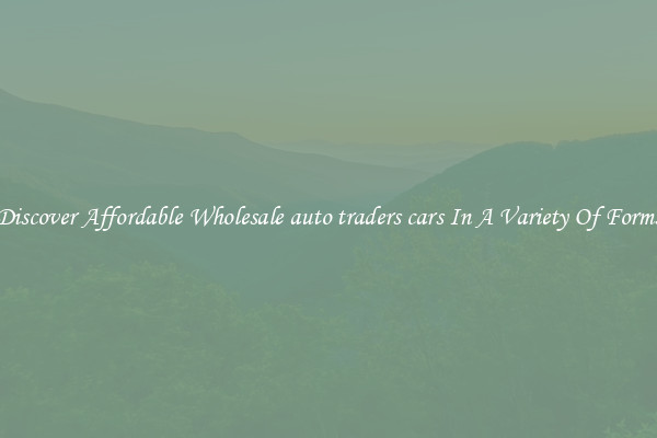 Discover Affordable Wholesale auto traders cars In A Variety Of Forms