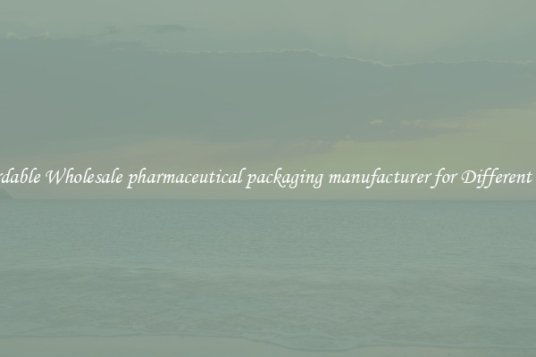 Affordable Wholesale pharmaceutical packaging manufacturer for Different Uses 