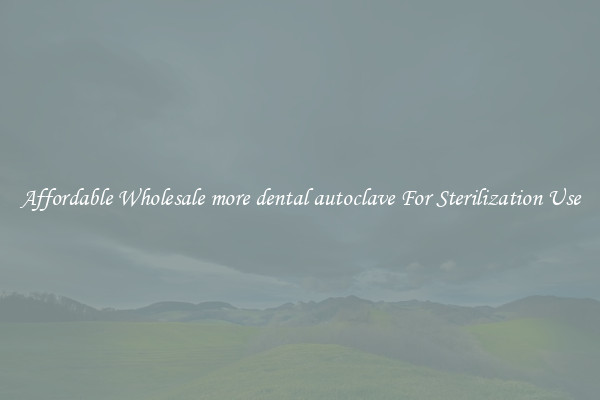 Affordable Wholesale more dental autoclave For Sterilization Use