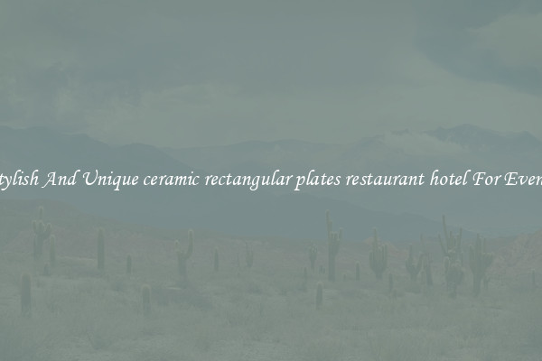 Stylish And Unique ceramic rectangular plates restaurant hotel For Events