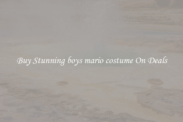 Buy Stunning boys mario costume On Deals